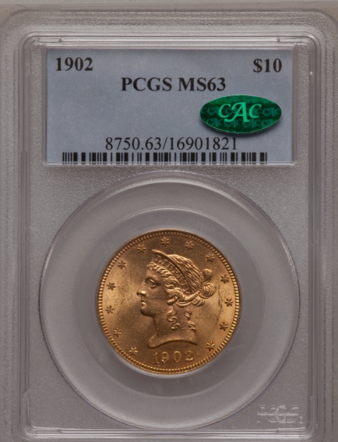 1902 $10 Liberty Eagle MS63